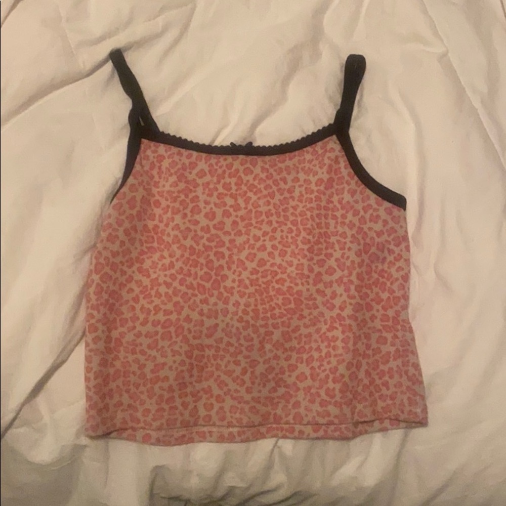 RARE brandy Melville pink cheetah tank💞